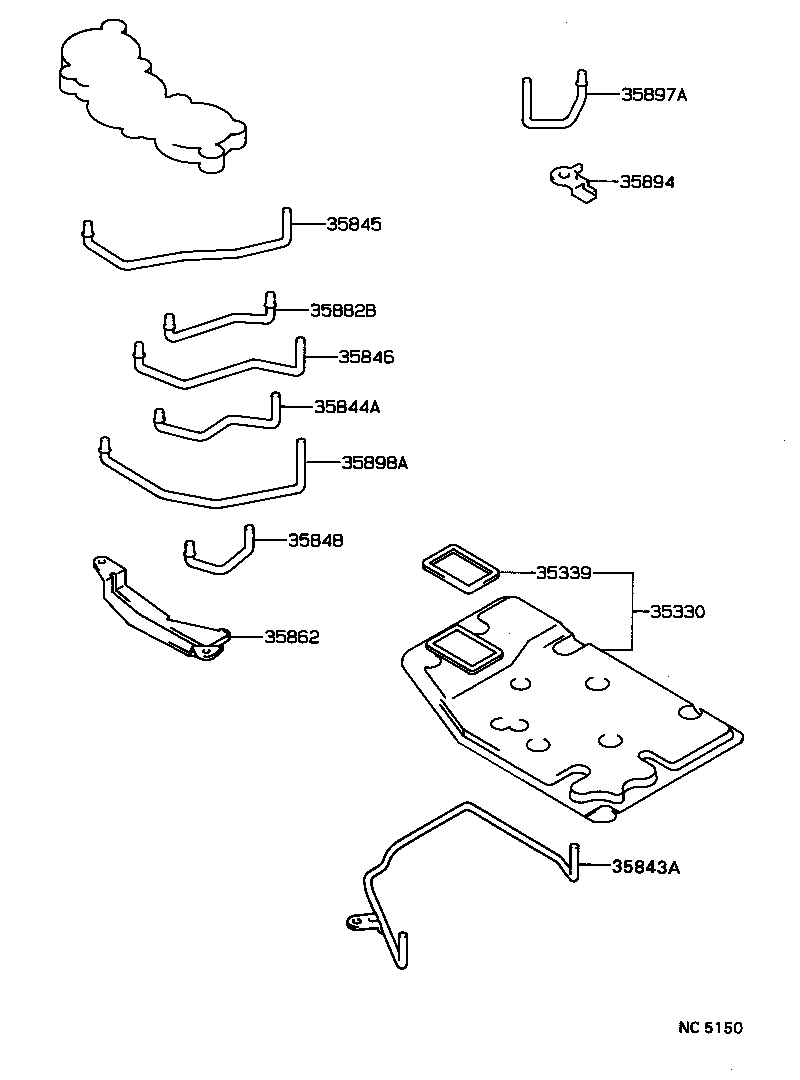  CAMRY VISTA |  VALVE BODY OIL STRAINER ATM