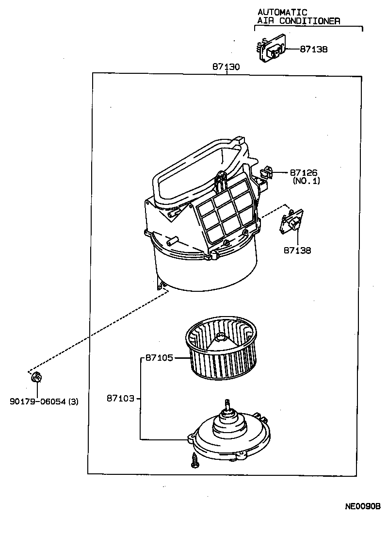  SPRINTER TRUENO |  HEATING AIR CONDITIONING HEATER UNIT BLOWER