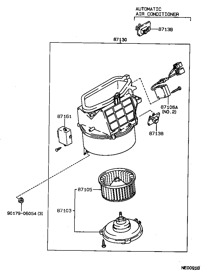  SPRINTER TRUENO |  HEATING AIR CONDITIONING HEATER UNIT BLOWER