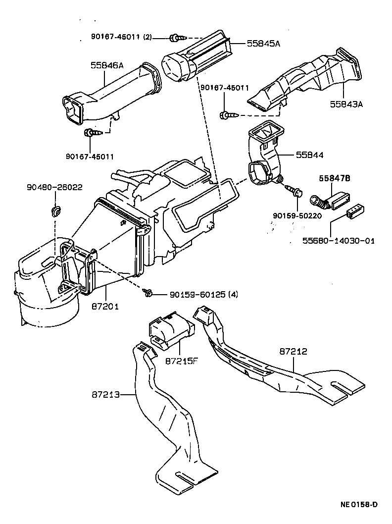  SPRINTER |  HEATING AIR CONDITIONING CONTROL AIR DUCT