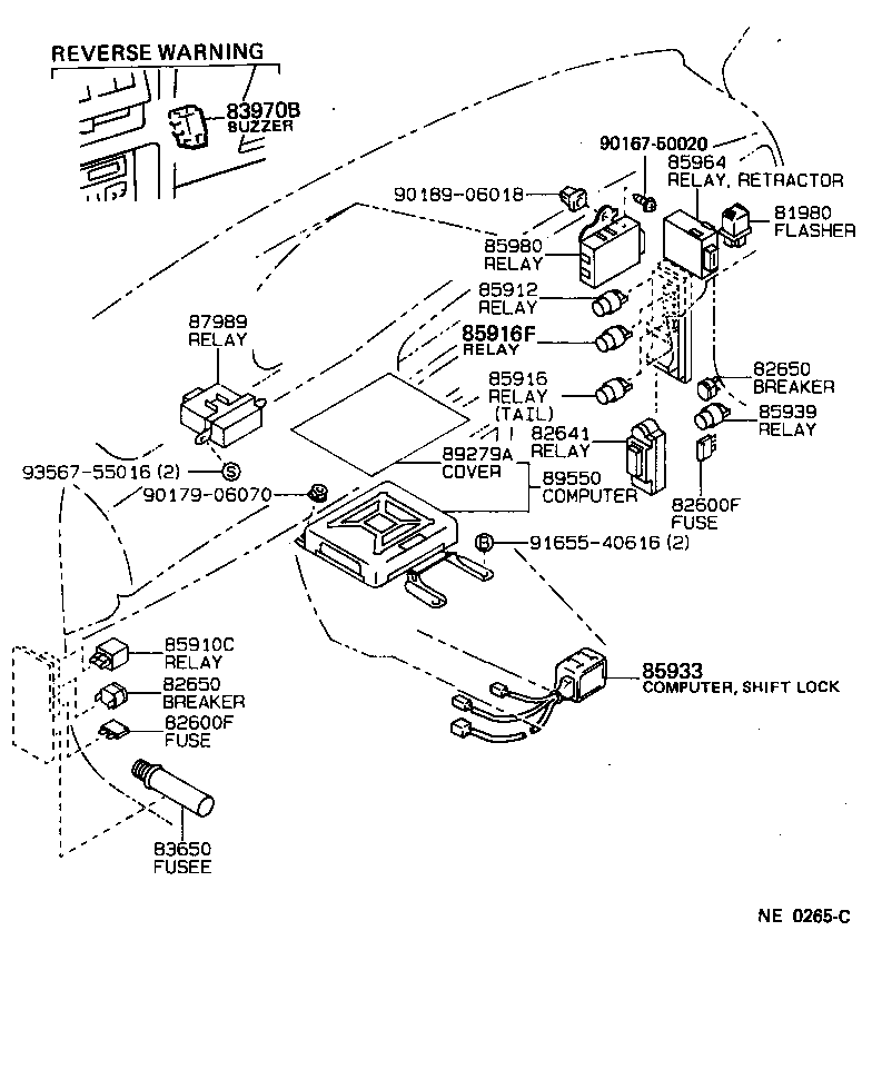  SPRINTER TRUENO |  SWITCH RELAY COMPUTER