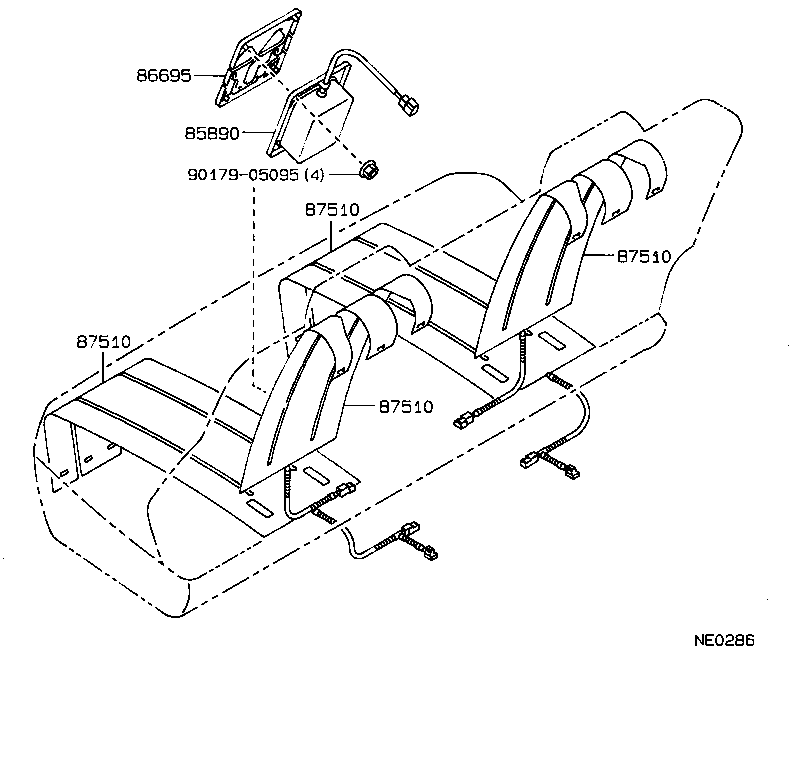  CROWN |  SEAT MOTOR SEAT HEATER