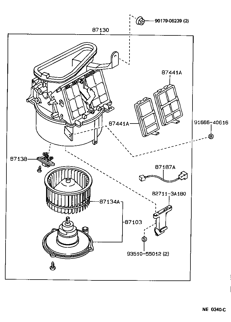  CROWN |  HEATING AIR CONDITIONING HEATER UNIT BLOWER
