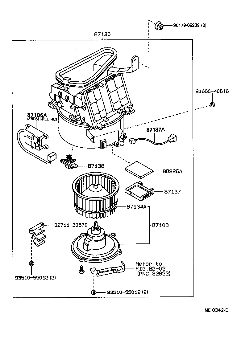  CROWN |  HEATING AIR CONDITIONING HEATER UNIT BLOWER