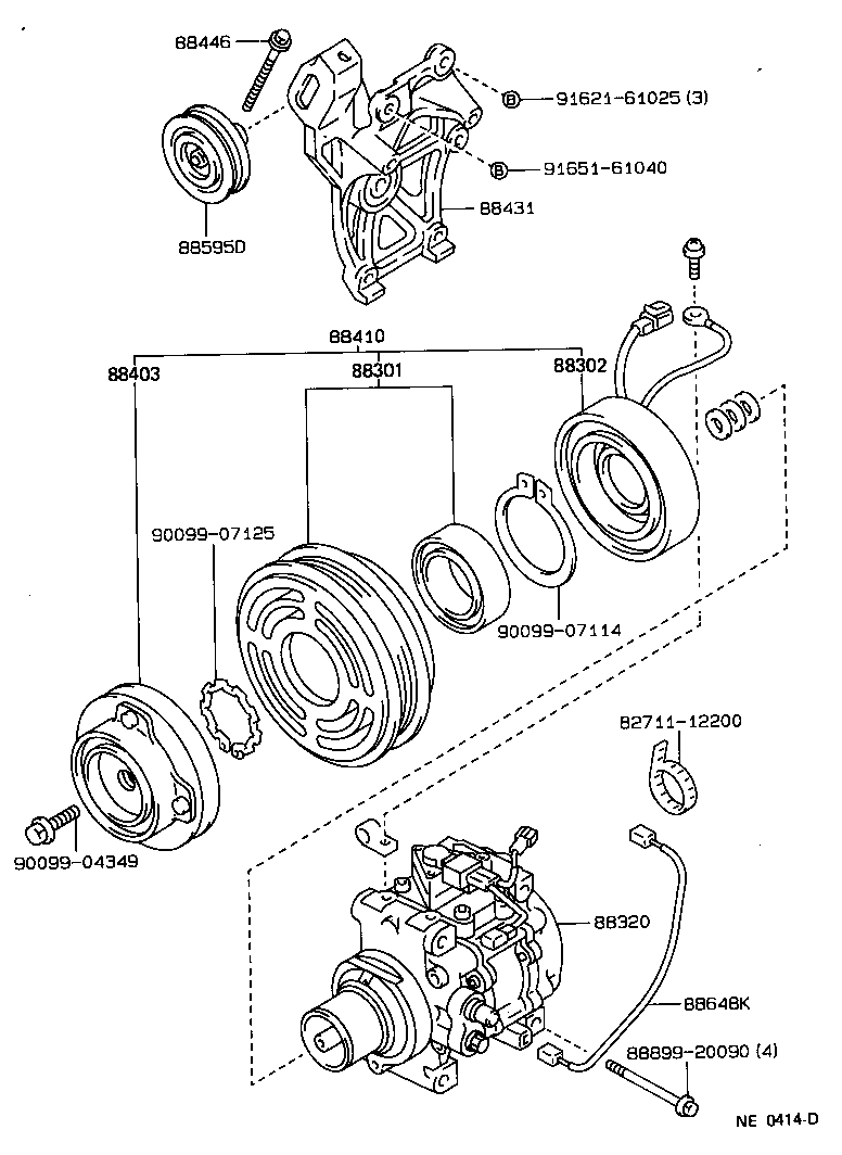  SPRINTER TRUENO |  HEATING AIR CONDITIONING COMPRESSOR