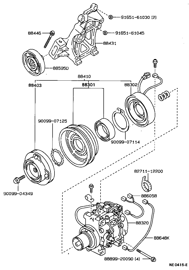  SPRINTER TRUENO |  HEATING AIR CONDITIONING COMPRESSOR