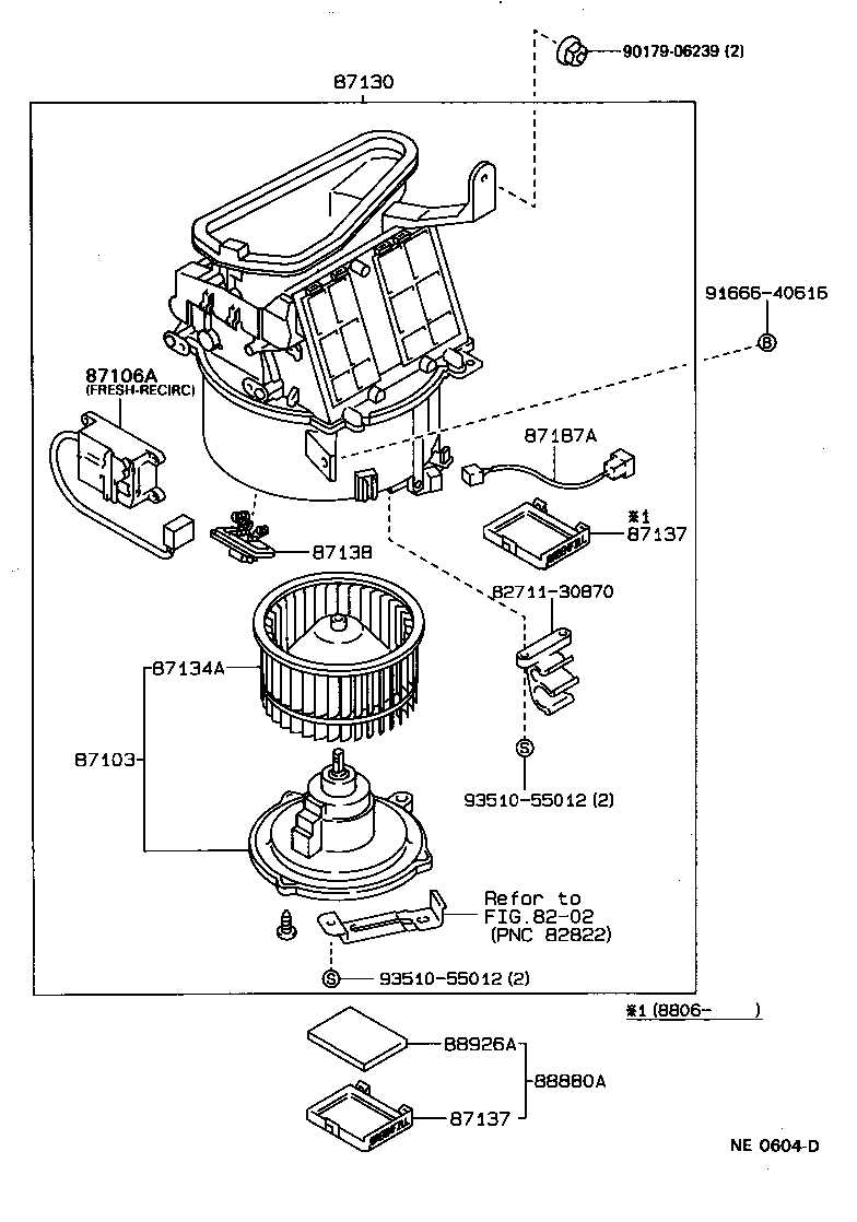  CROWN |  HEATING AIR CONDITIONING HEATER UNIT BLOWER