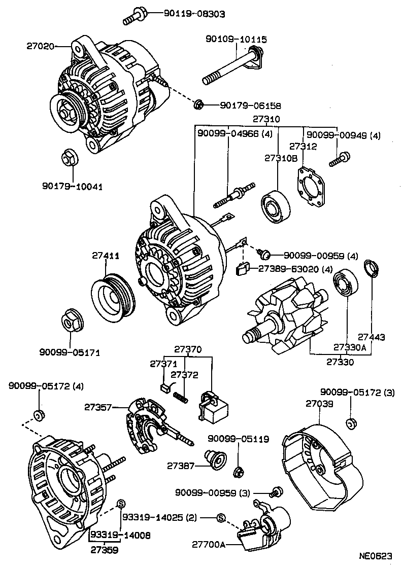  CARINA FF |  ALTERNATOR