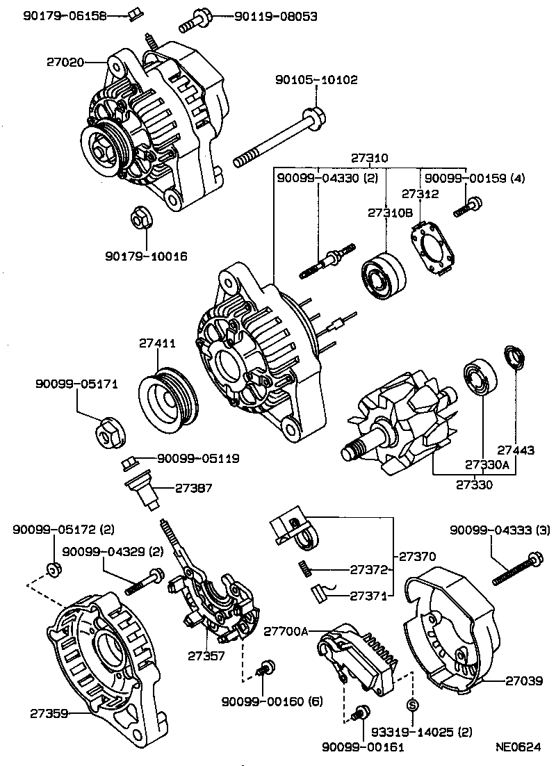  CARINA FF |  ALTERNATOR