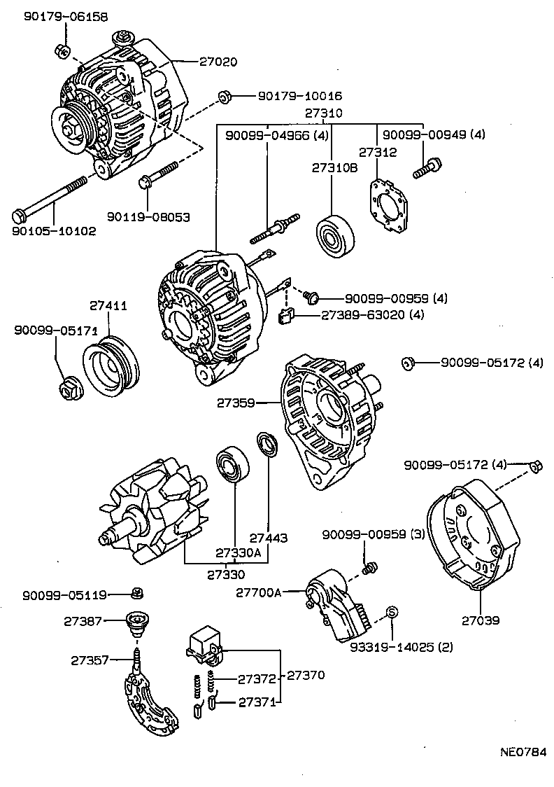  CARINA FF |  ALTERNATOR