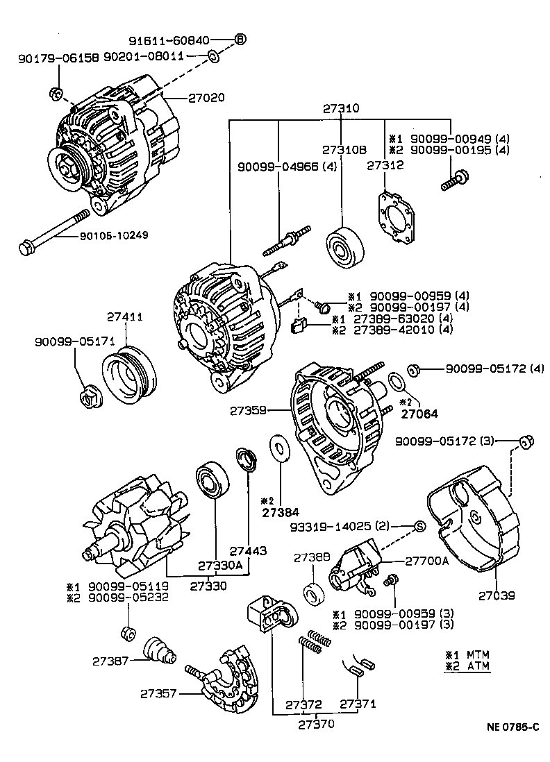  CARINA FF |  ALTERNATOR
