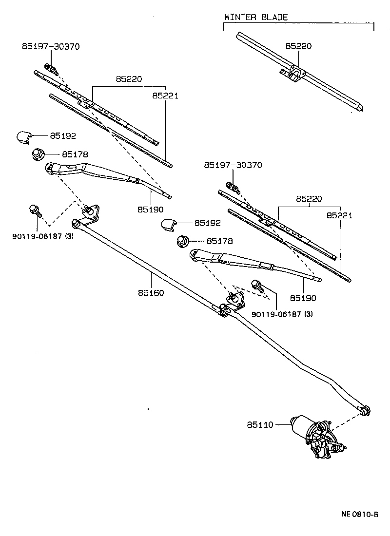  CARINA FF |  WINDSHIELD WIPER