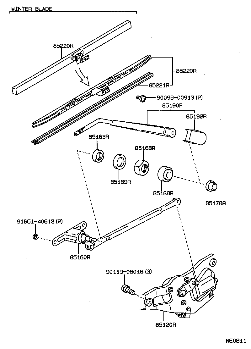  CARINA FF |  REAR WIPER