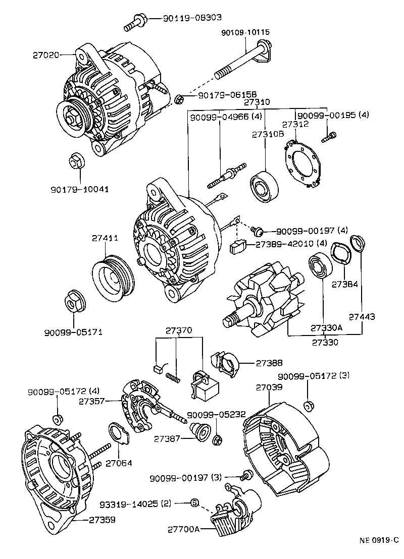  CARINA FF |  ALTERNATOR