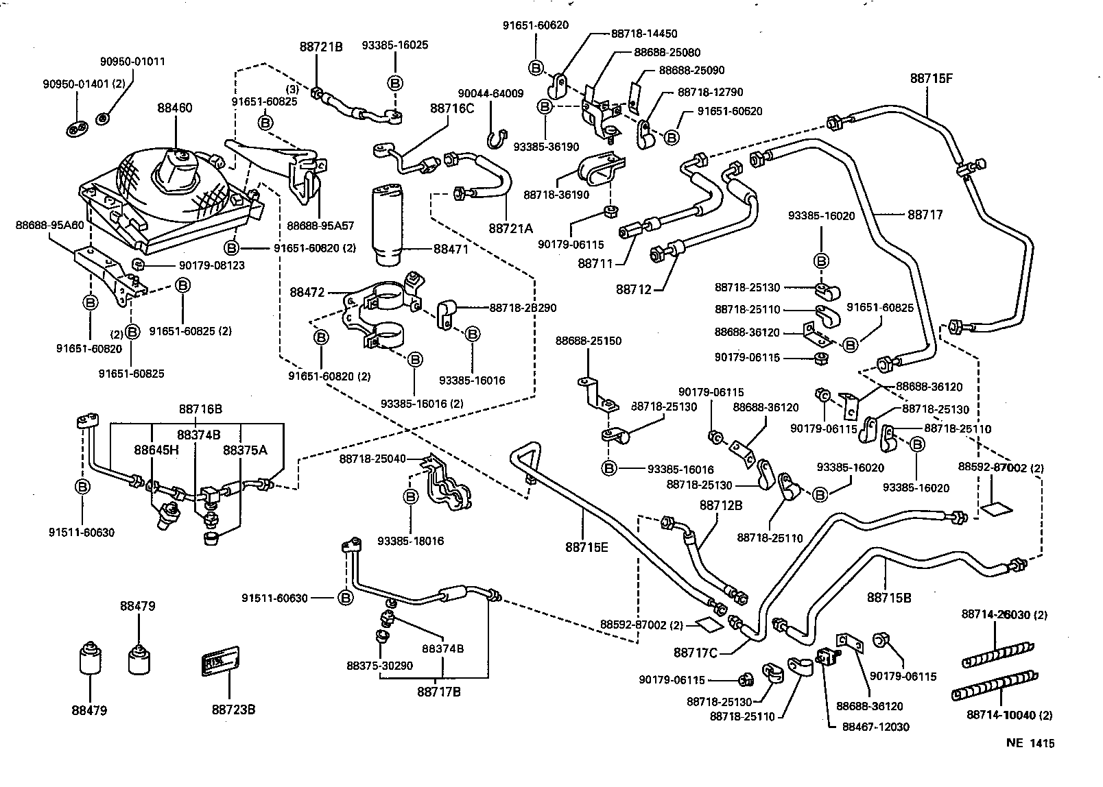  HIACE TRUCK |  HEATING AIR CONDITIONING COOLER PIPING