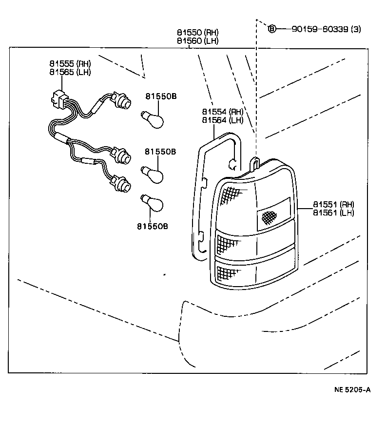  CARINA FF |  REAR COMBINATION LAMP