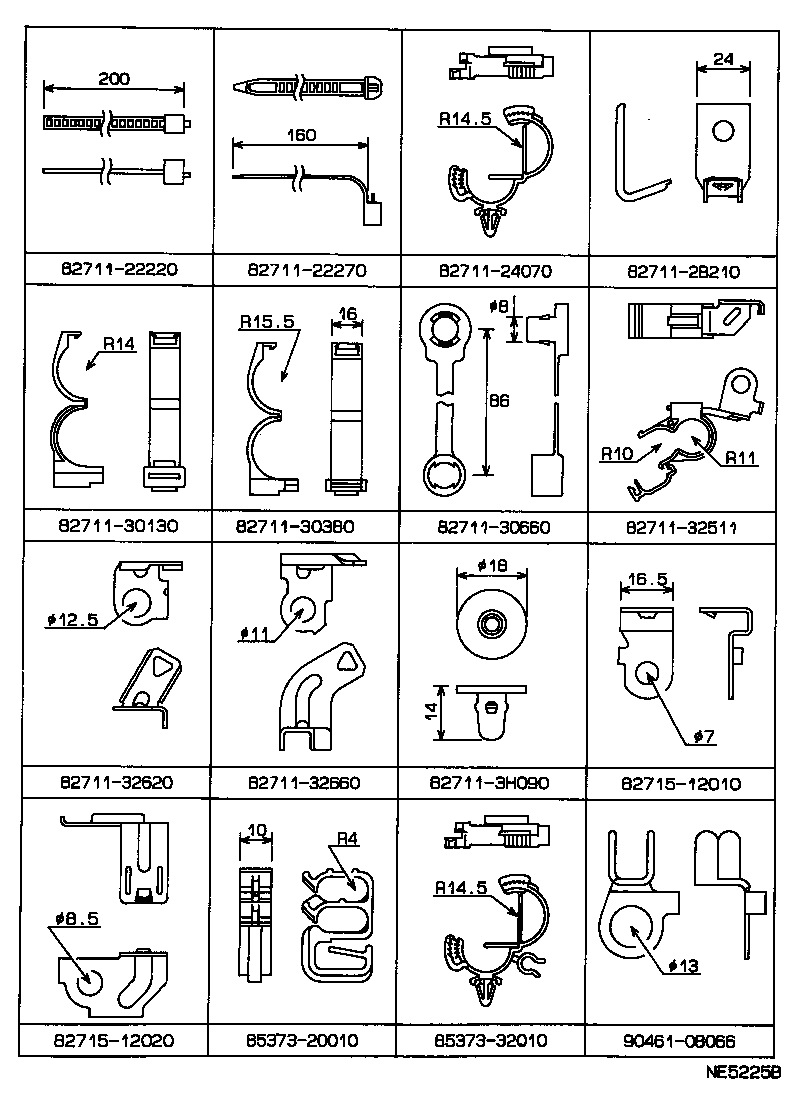  CARINA FF |  WIRING CLAMP