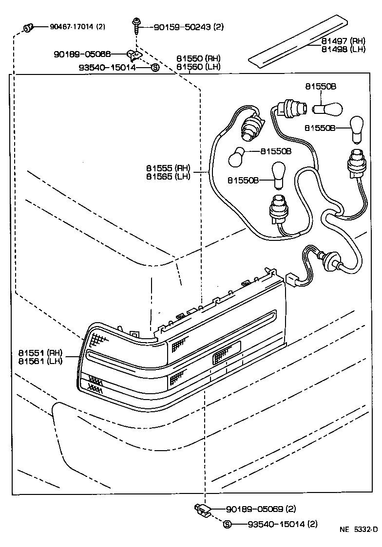 CRESTA |  REAR COMBINATION LAMP