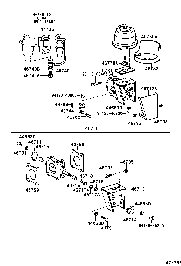  DYNA TOYOACE |  EXHAUST BRAKE ASSEMBLY VACUUM CYLINDER