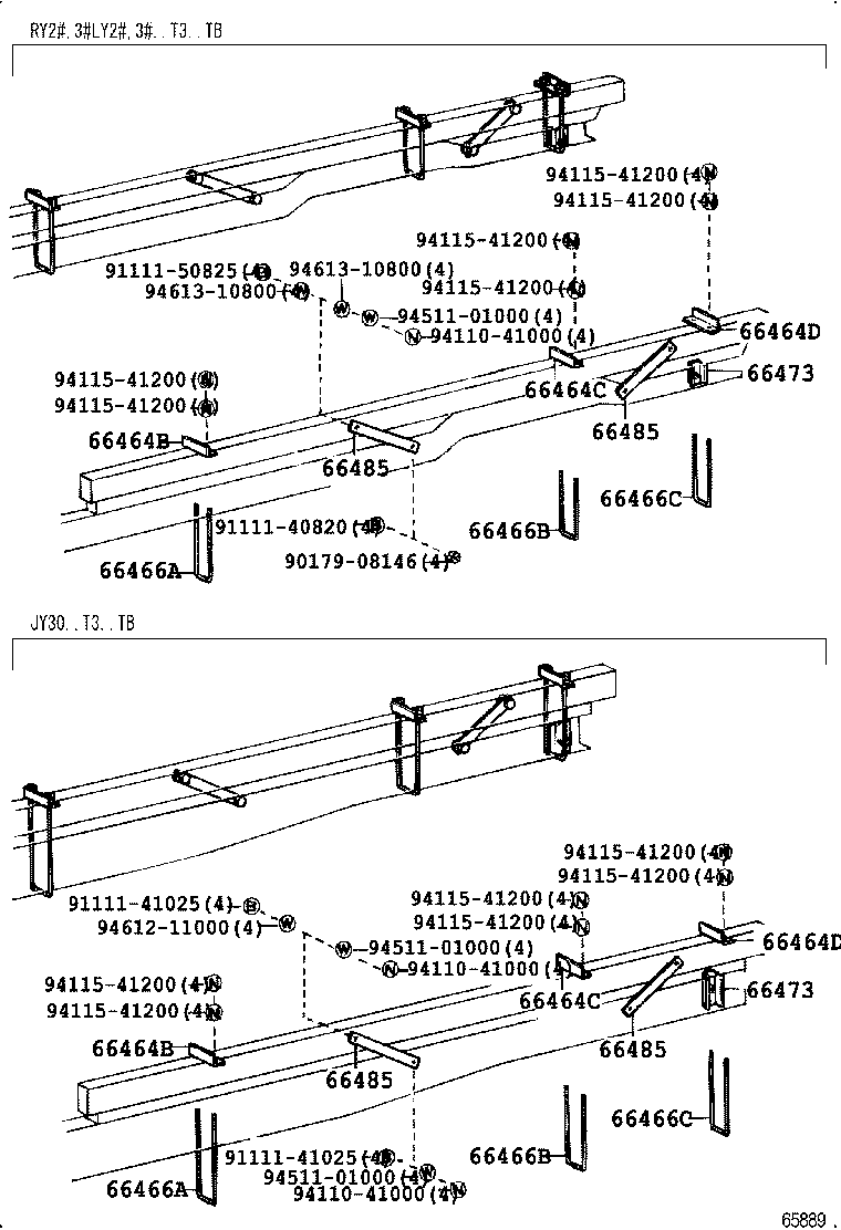  TOYOACE |  REAR BODY MOUNTING