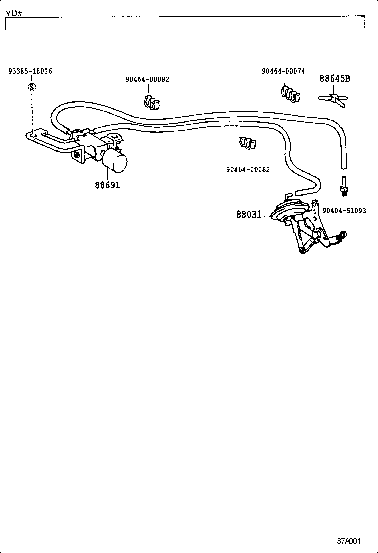  DYNA TOYOACE |  HEATING AIR CONDITIONING VACUUM PIPING