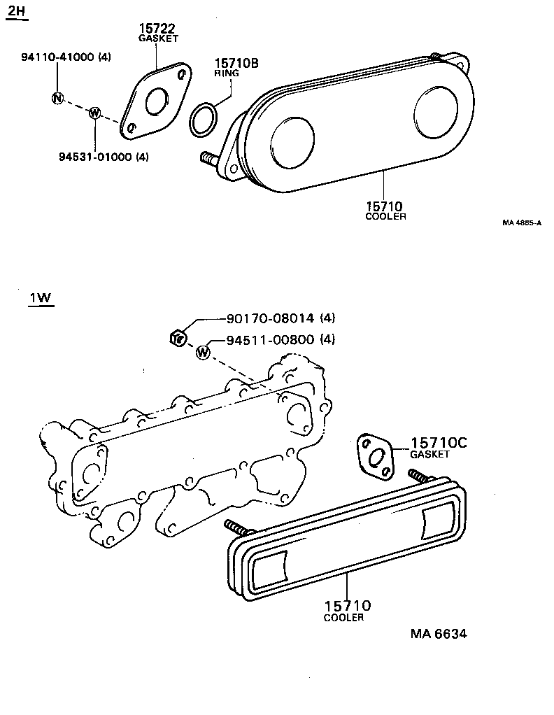  DYNA TOYOACE |  ENGINE OIL COOLER