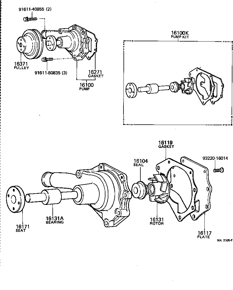  TOYOACE |  WATER PUMP