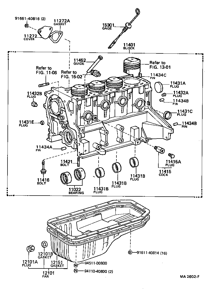  COROLLA |  CYLINDER BLOCK