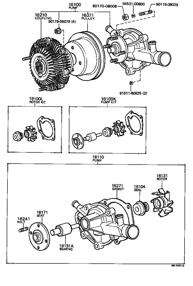  LITE TOWNACE TRUCK |  WATER PUMP