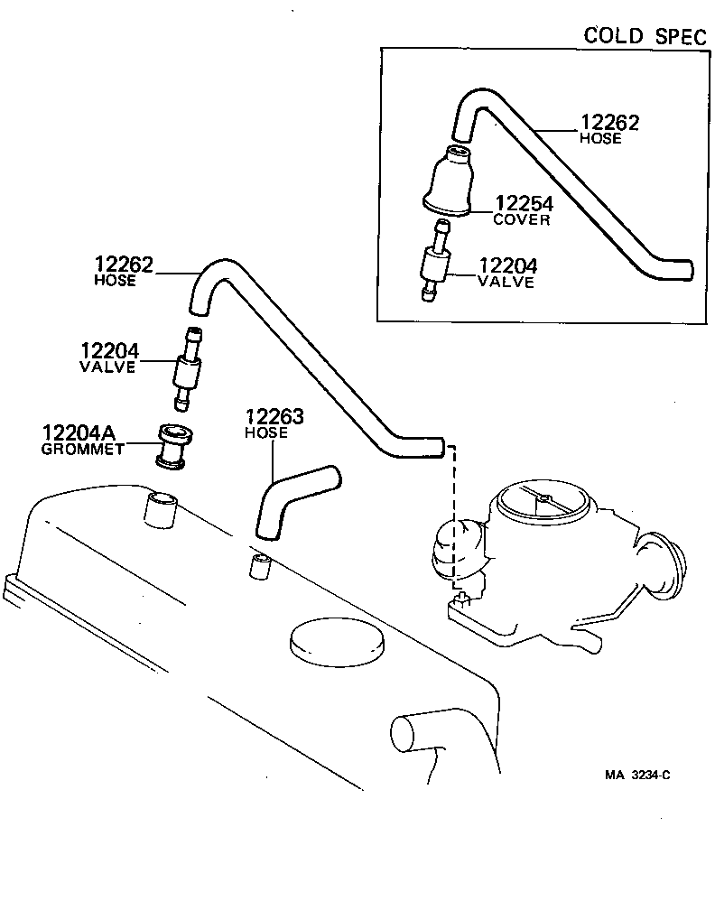  STARLET |  VENTILATION HOSE