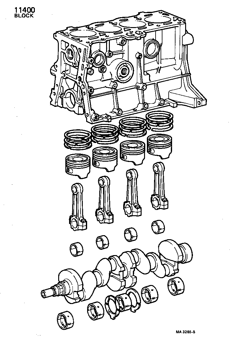  SPRINTER CARIB |  SHORT BLOCK ASSEMBLY