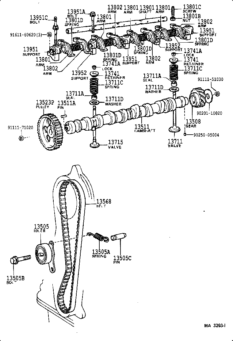  SPRINTER CARIB |  CAMSHAFT VALVE