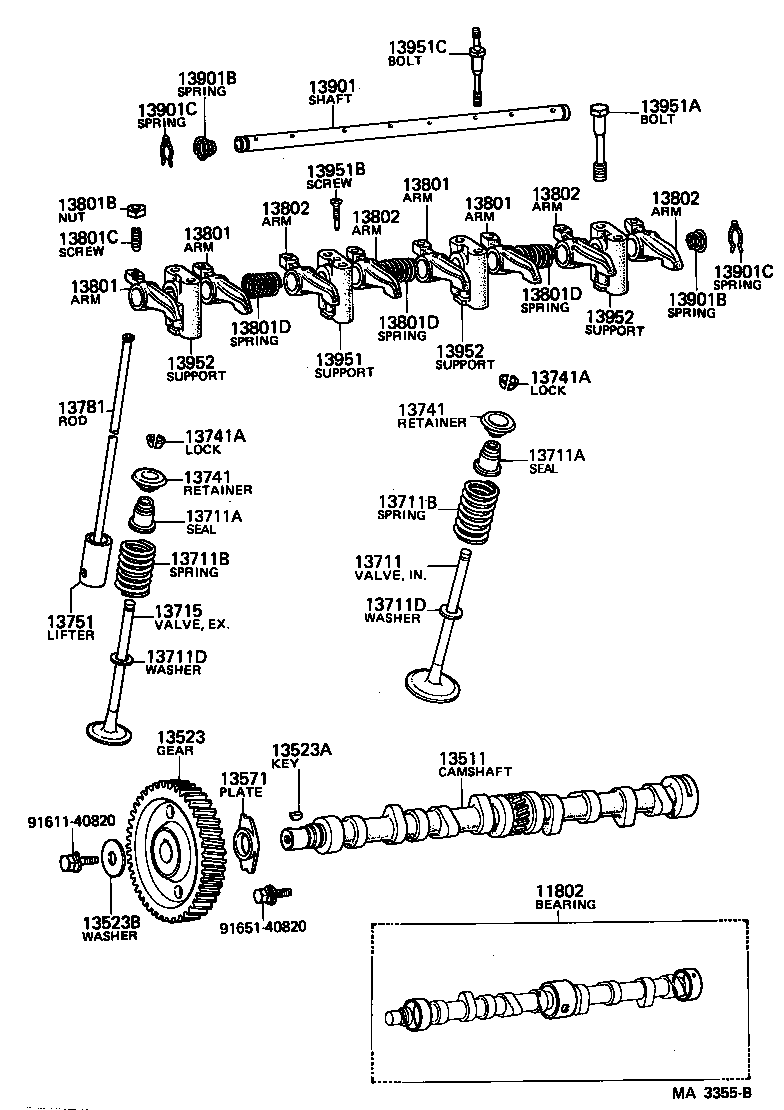  TOYOACE |  CAMSHAFT VALVE