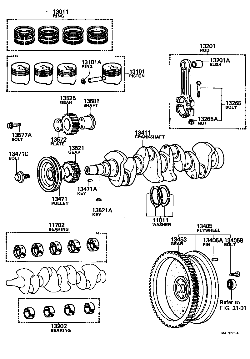  TOYOACE |  CRANKSHAFT PISTON