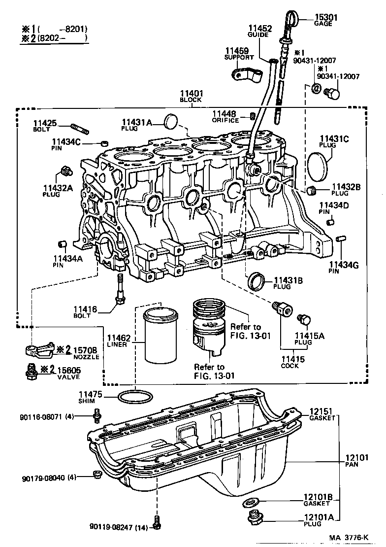  TOYOACE |  CYLINDER BLOCK