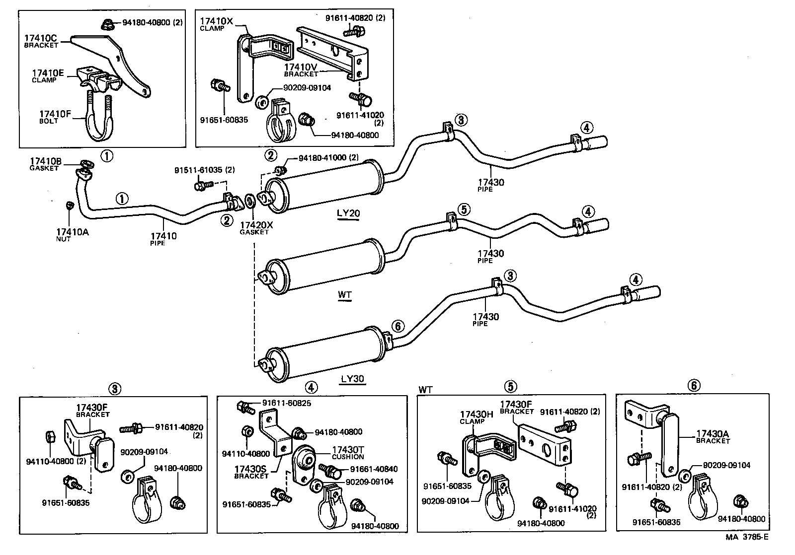 TOYOACE |  EXHAUST PIPE