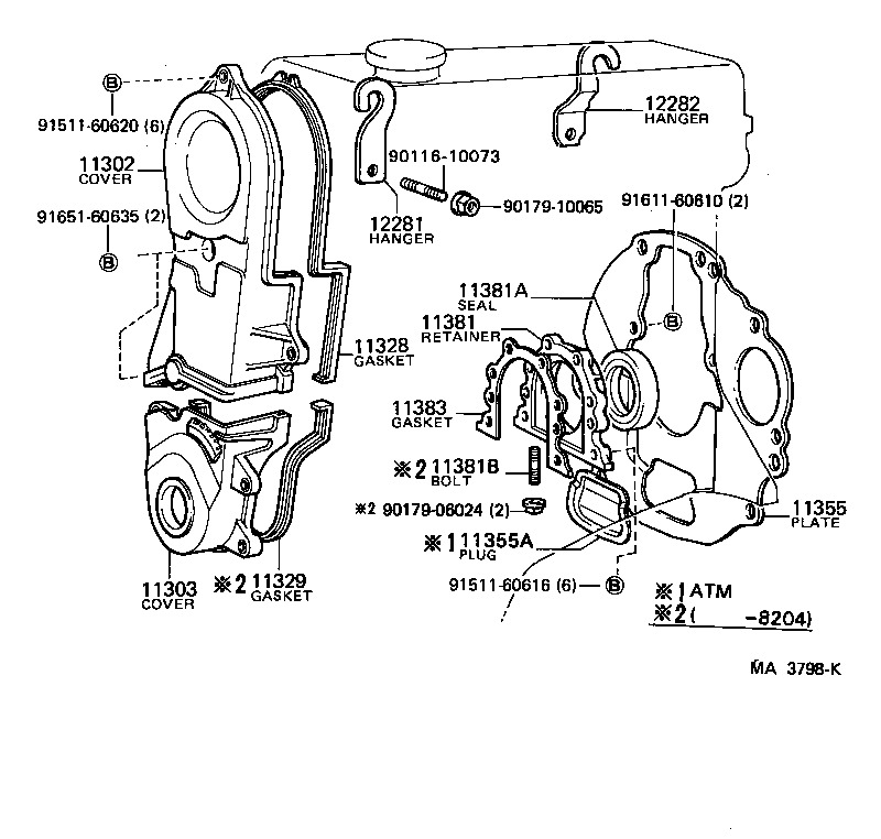  SPRINTER |  TIMING GEAR COVER REAR END PLATE