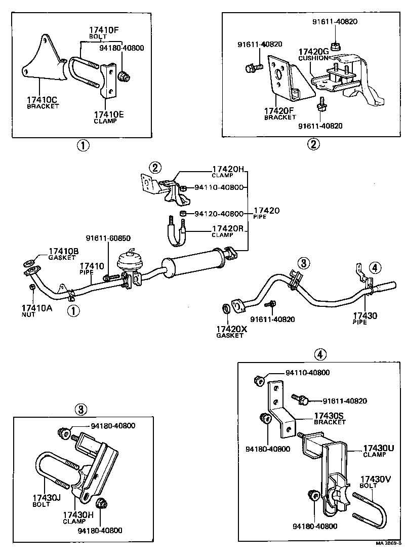  DYNA TOYOACE |  EXHAUST PIPE
