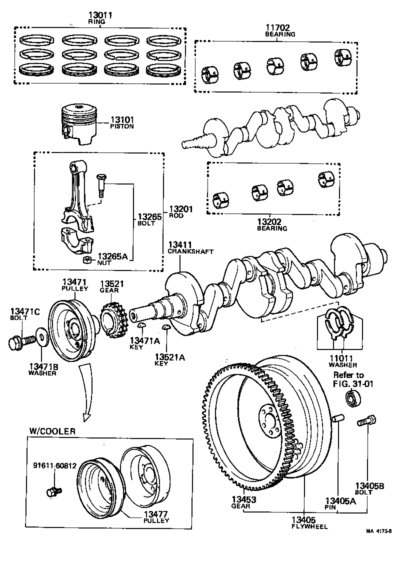  LITE TOWNACE TRUCK |  CRANKSHAFT PISTON