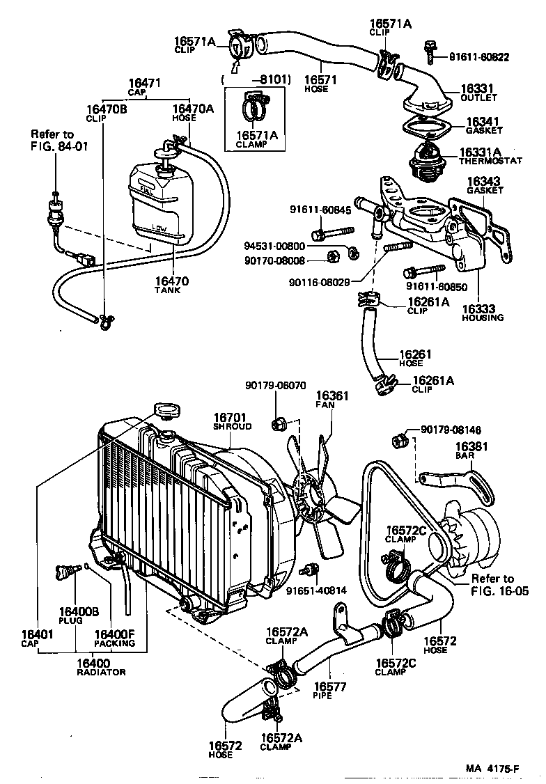  LITE TOWNACE TRUCK |  RADIATOR WATER OUTLET