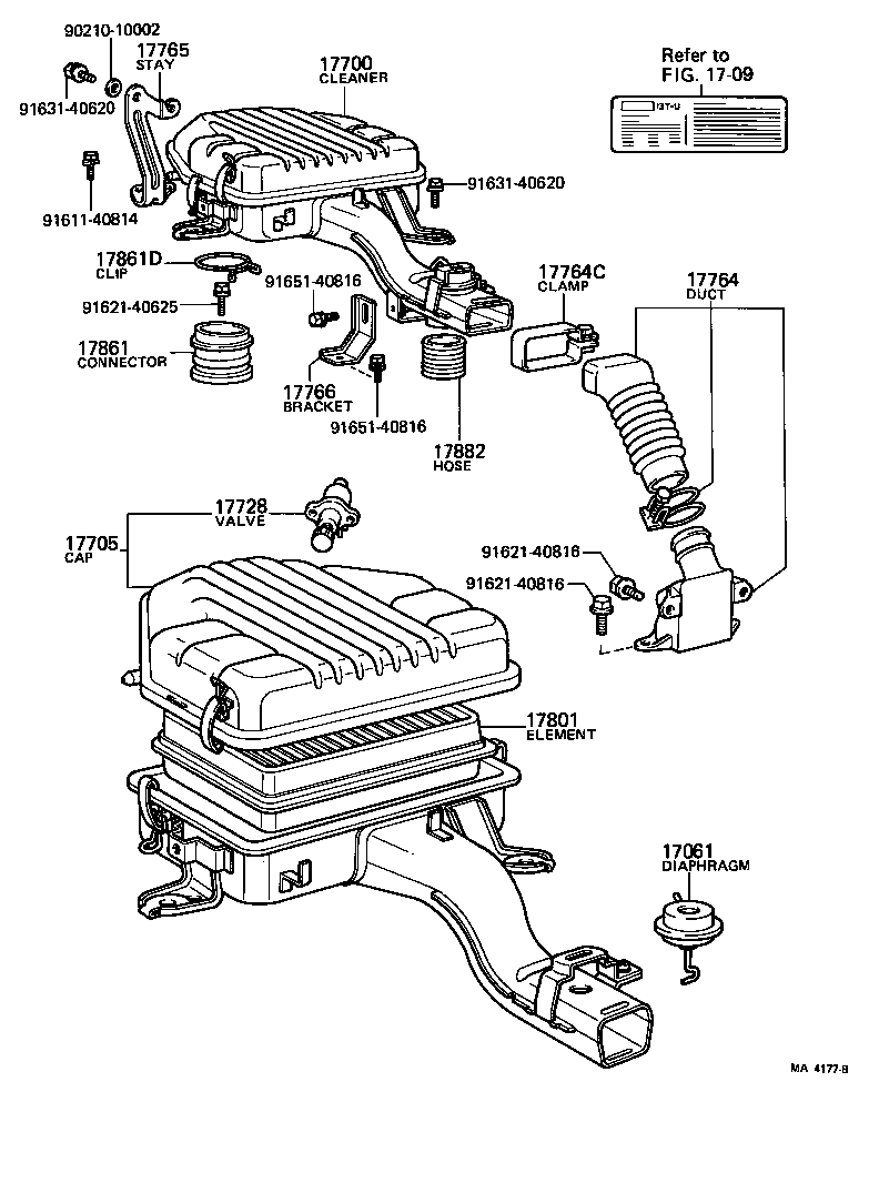  LITE TOWNACE TRUCK |  AIR CLEANER