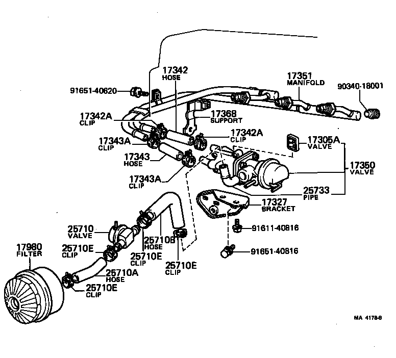  LITE TOWNACE TRUCK |  MANIFOLD AIR INJECTION SYSTEM
