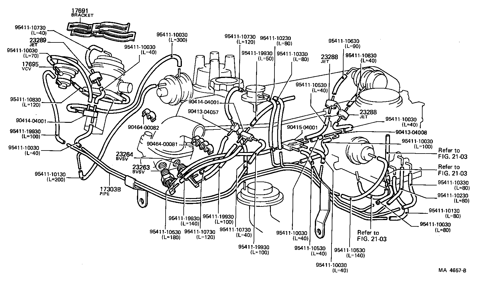  STARLET |  VACUUM PIPING