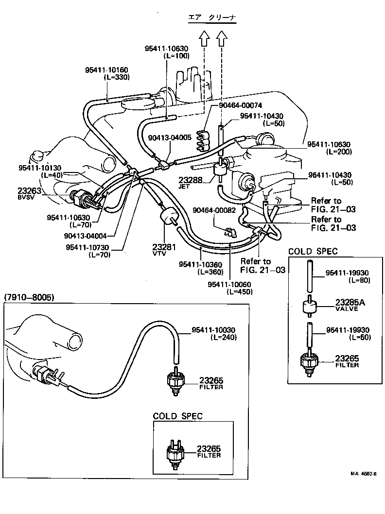  STARLET |  VACUUM PIPING