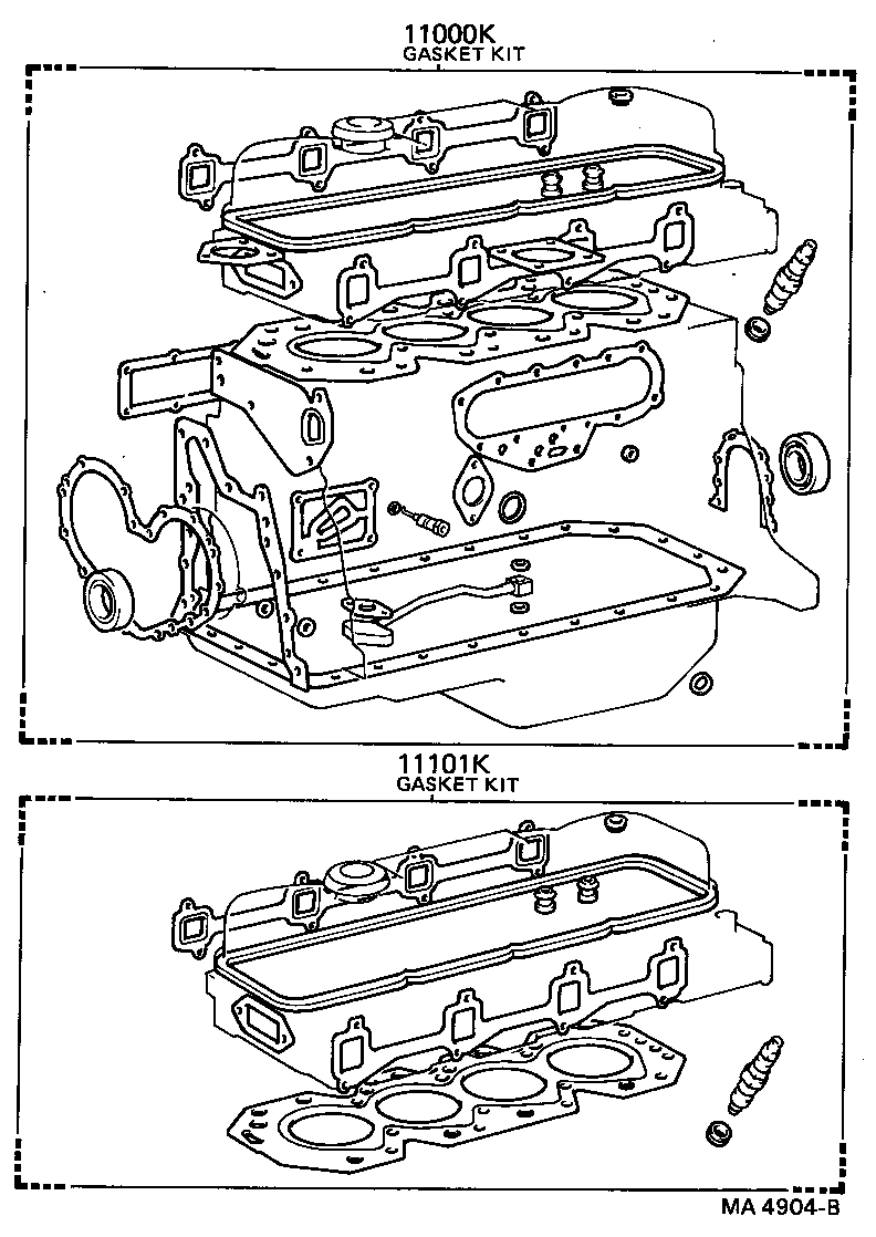  LAND CRUISER S T H T |  ENGINE OVERHAUL GASKET KIT