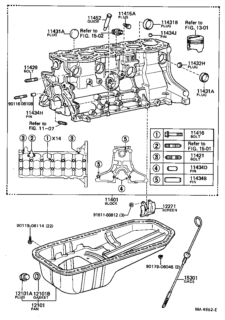  CROWN |  CYLINDER BLOCK