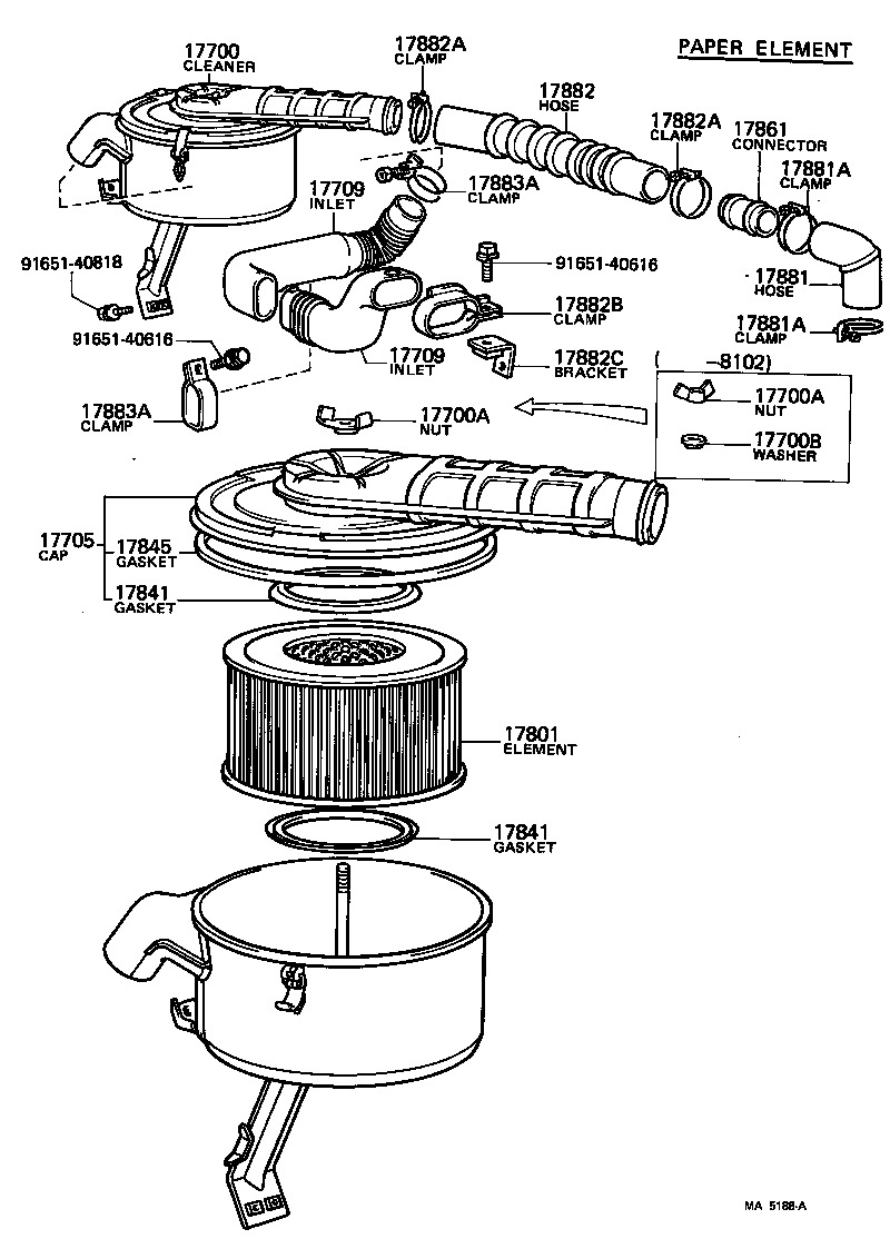  LAND CRUISER S T H T |  AIR CLEANER