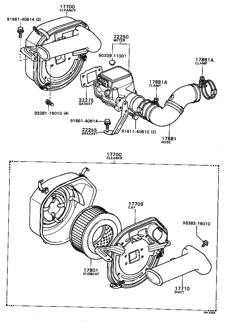  COROLLA |  AIR CLEANER