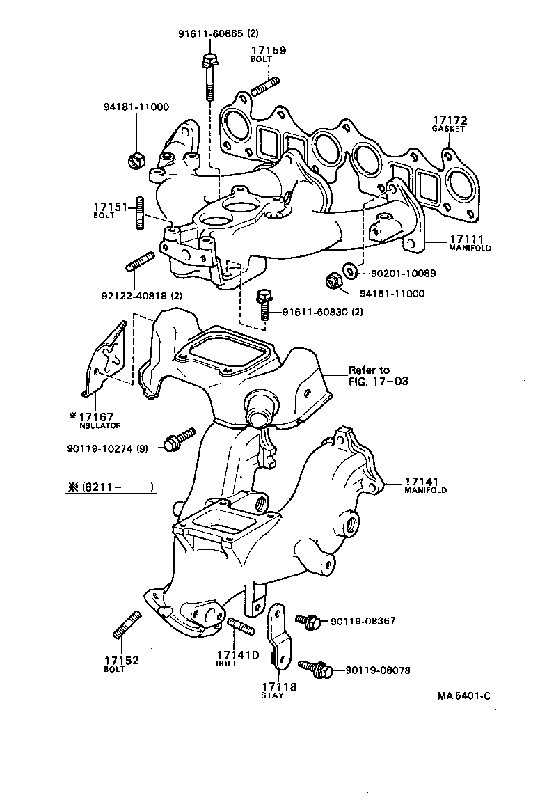  COROLLA |  MANIFOLD