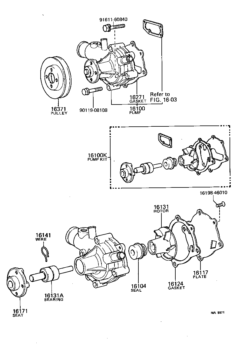  TOYOACE |  WATER PUMP